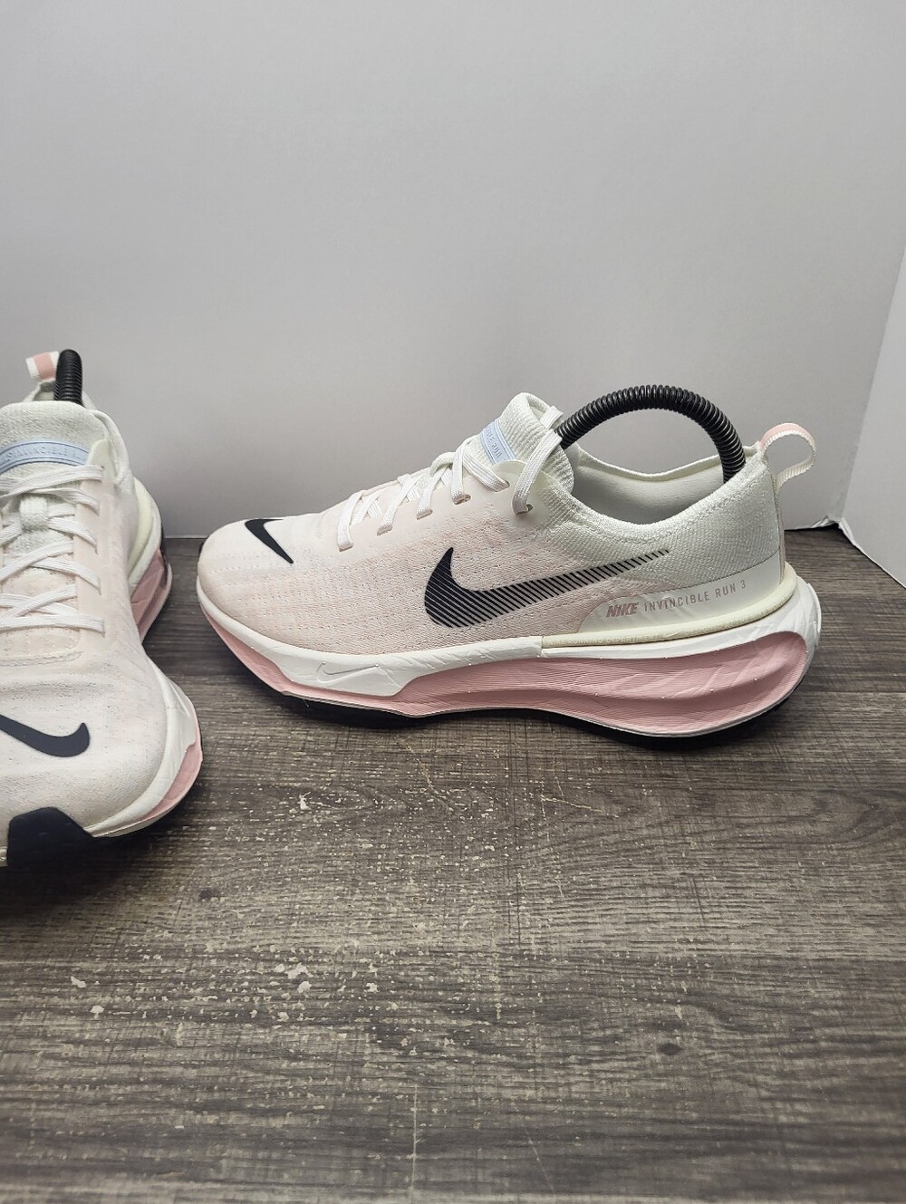 Nike Zoom X Women's Running Shoes - White, Pink & Black Swoosh - Picture 2 of 10